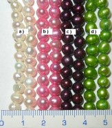 Říční perly ø 5-6 mm - šňůra